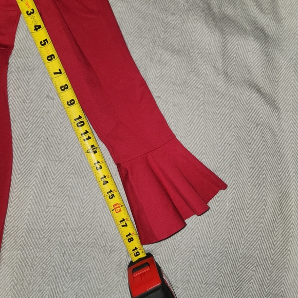 Free People NWT Red Cold Shoulder Dress size Large - Picture 6 of 8